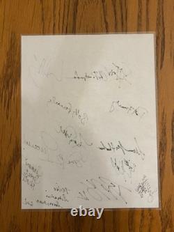 Three Stooges Movie Signed Script Cover with 14 Cast & Crew Signatures JSA LOA