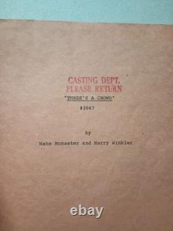 Three's A Crowd (1969) Larry Hagman Sex Farce Movie Script