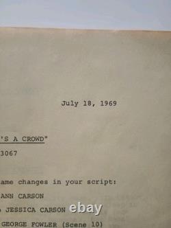 Three's A Crowd (1969) Larry Hagman Sex Farce Movie Script