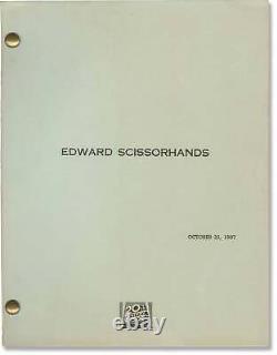 Tim Burton EDWARD SCISSORHANDS Original screenplay for the 1990 film #160027