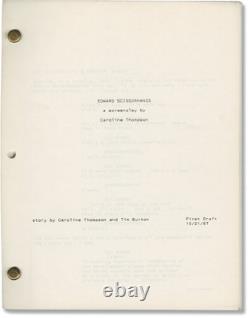 Tim Burton EDWARD SCISSORHANDS Original screenplay for the 1990 film #162755