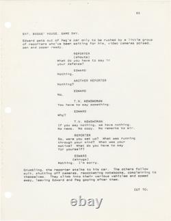 Tim Burton EDWARD SCISSORHANDS Original screenplay for the 1990 film #162755
