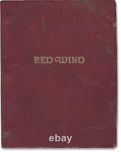 Tim Perior RED WIND Original screenplay for an unproduced film 1970 #141385