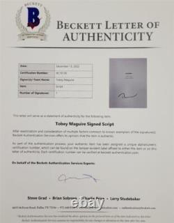 Tobey Maguire signed Spider-Man 2 Full Movie Script autograph A Beckett BAS LOA