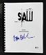 Tobin Bell Authentic Signed Saw Movie Script Autographed Bas #g56981