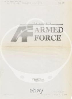 Tom Clancy ARMED FORCE Original screenplay for an unproduced film 1991 #153730