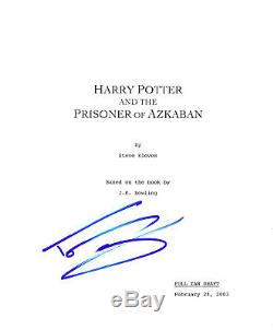 Tom Felton Signed Harry Potter And The Prisoner Of Azkaban Full Movie Script Coa