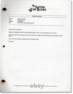 Tom Hanks Emma Thompson SAVING MR BANKS Original screenplay for the #167775