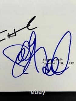 Tom Hanks & Sally Field signed Forrest Gump Movie Script autograph Beckett BAS