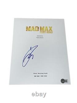 Tom Hardy Signed Autograph Mad Max Fury Road Full Movie Script Beckett BAS COA B