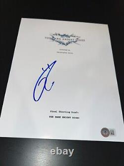 Tom Hardy Signed Autograph Movie Script Dark Knight Rises Beckett Bas Batman F