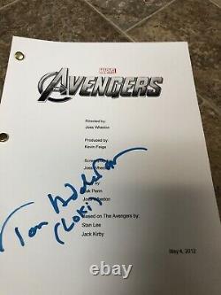 Tom Hiddleston Avengers Loki Signed Autographed Full Movie Script Marvel
