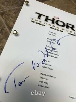 Tom Hiddleston Thor The Dark World Loki Signed Autographed Full Movie Script