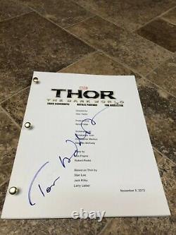 Tom Hiddleston Thor The Dark World Loki Signed Autographed Full Movie Script