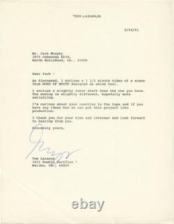 Tom Lazarus WORD OF MOUTH Original screenplay for the 1999 film #142242