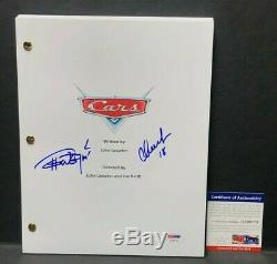 Tommy Chong And Cheech Marin Signed'Cars' Movie Script Disney PSA AE99779
