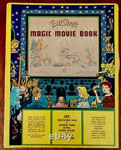 Tony Sargs Magic Movie Book, 1943, Complete with Both 3-D Glasses, Movable Book