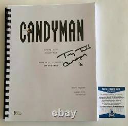 Tony Todd Autographed Candyman Complete Movie Script Signed BAS COA