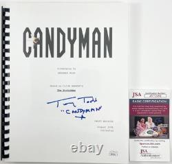 Tony Todd Signed Candyman Complete Movie Script Authentic Autograph JSA COA