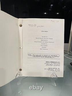 Total Recall Original Movie Script Arnold Schwarzenegger Screenplay Movie Prop