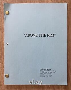 Tupac Shakur Starring In Above The Rim Movie Script 1993 Authentic Rare 2pac
