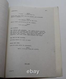 Under the Rainbow 1979 Movie Script Chevy Chase & Carrie Fisher, Comedy Film