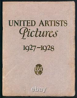 United Artists 1927-28 Exhibitor Book Hollywood Silent Movie Stars Chaplin RARE