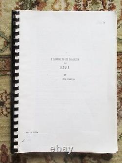 Unproduced Original FILM SCREENPLAY by EVA BARTOK, Child Bride of a Nazi Officer