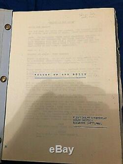 VALLEY OF THE DOLLS Movie Script FIRST DRAFT SCREENPLAY dated November 3, 1966