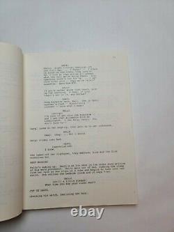 VERBATIM / Bob Brody 1989 Unproduced Movie Script Screenplay