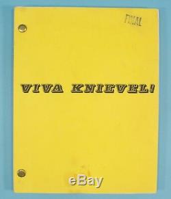 VIVA KNIEVEL! Original 1976 Movie Script EVEL KNIEVEL Gene Kelly Irwin Allen