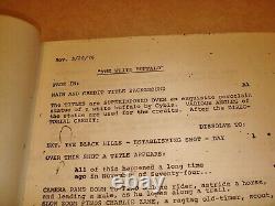 VTG Metro Goldwyn Mayer Movie Script\ THE WHITE BUFFALO 1976 signed Bronson +