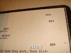 VTG Metro Goldwyn Mayer Movie Script\ THE WHITE BUFFALO 1976 signed Bronson +