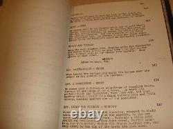VTG Metro Goldwyn Mayer Movie Script\ THE WHITE BUFFALO 1976 signed Bronson +
