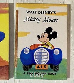 VTG Walt Disney's Tiny Movie Stories Tiny Golden Book Library Boxed SET OF 12