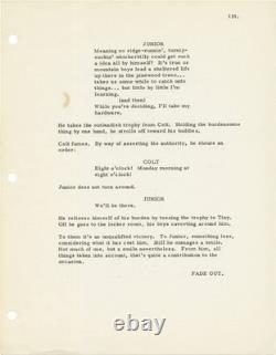 Valerie Perrine Jeff Bridges LAST AMERICAN HERO Original screenplay for #171233