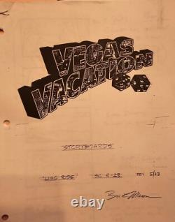 Vegas Vacation Original Film Script + Storyboards Chevy Chase 1997