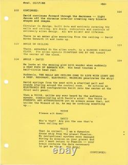 Veronica Cartwright Sarah FLIGHT OF THE NAVIGATOR Original screenplay #161977