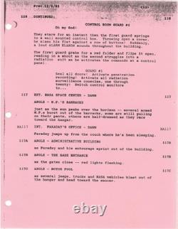 Veronica Cartwright Sarah FLIGHT OF THE NAVIGATOR Original screenplay #161977