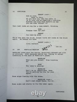 Very Early Draft Death Becomes Her Movie Script Screenplay Martin Goldie Hawn 91
