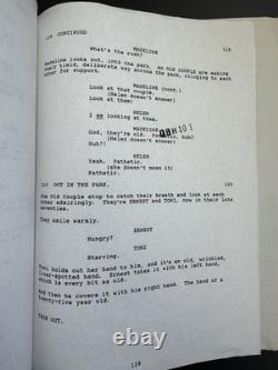 Very Early Draft Death Becomes Her Movie Script Screenplay Martin Goldie Hawn 91