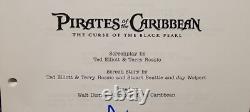 Very Rare Pirates Of The Caribbean Movie Screenplay Signed By Johnny Depp WithCOA