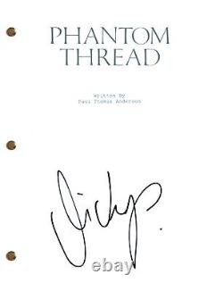 Vicky Krieps Phantom Thread Signed Autograph Movie Script Full Screenplay COA