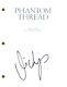 Vicky Krieps Phantom Thread Signed Autograph Movie Script Full Screenplay Coa