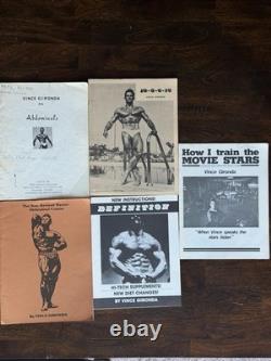 Vince Gironda Vintage Bodybuilding Courses Book Lot 5 Movie Stars Definition OOP