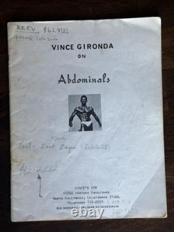 Vince Gironda Vintage Bodybuilding Courses Book Lot 5 Movie Stars Definition OOP