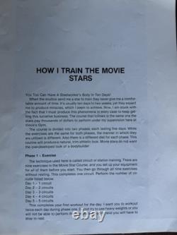 Vince Gironda Vintage Bodybuilding Courses Book Lot 5 Movie Stars Definition OOP
