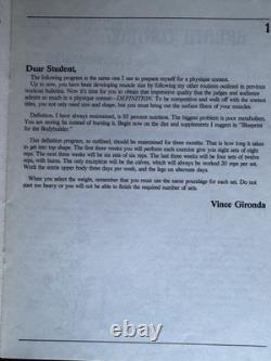 Vince Gironda Vintage Bodybuilding Courses Book Lot 5 Movie Stars Definition OOP