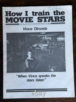 Vince Gironda Vintage Bodybuilding Courses Book Lot 5 Movie Stars Definition OOP