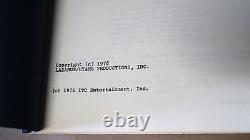 Vintage 1976 Original Capricorn One 1 Bound Movie Script By Peter Hyams